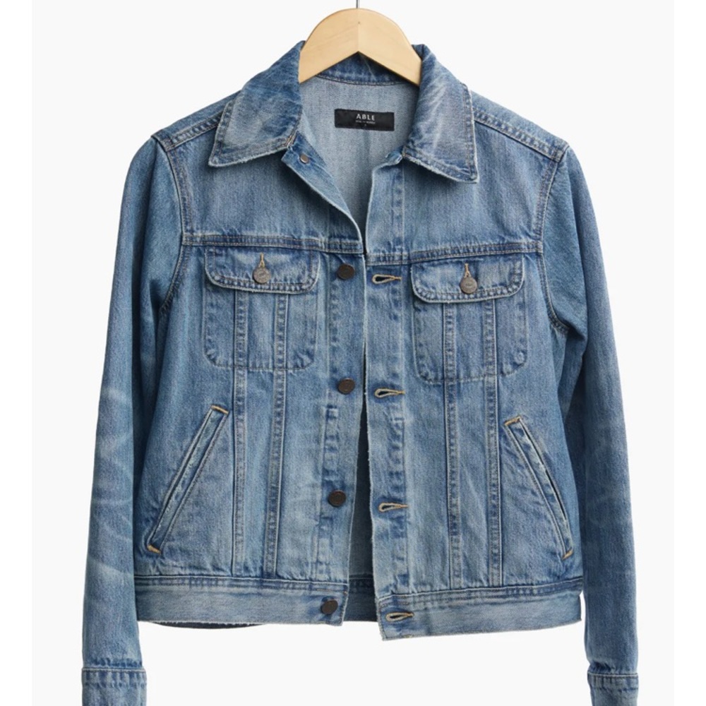 Able Bailey Jean Jacket Sz Medium